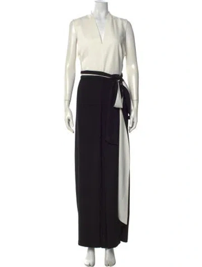Pre-owned Hobbs London V-neck Jumpsuit In Multi