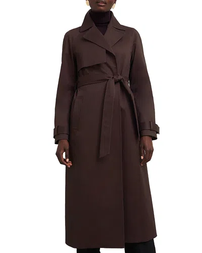 Hobbs London Willow Removable Belt Trench Coat In Chocolate