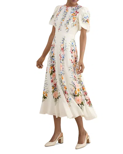 Hobbs London Wisley Silk Dress In Multi