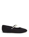 Hobbs London Women's Chrissy Mary Jane Ballerina Flats In Black Pearl
