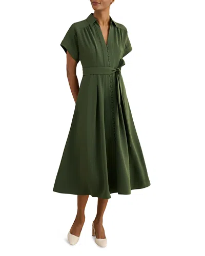 Hobbs London Woodall Dress In Green