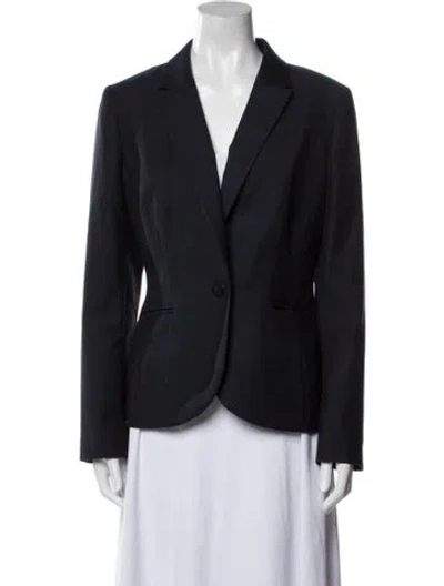 Pre-owned Hobbs London Wool Blazer In Blue