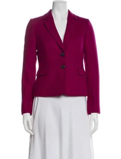 Pre-owned Hobbs London Wool Blazer In Pink