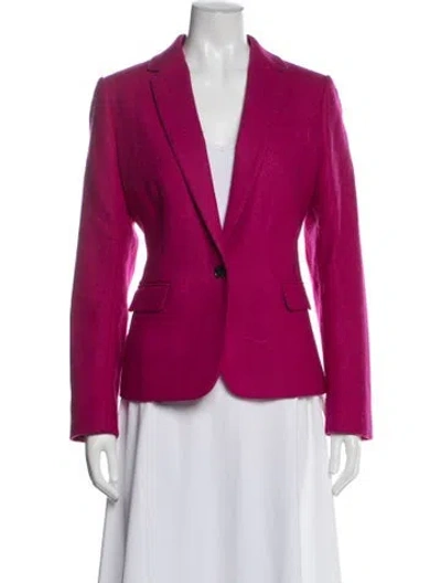 Pre-owned Hobbs London Wool Blazer In Pink