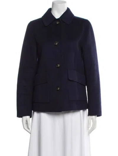 Pre-owned Hobbs London Wool Blazer In Purple