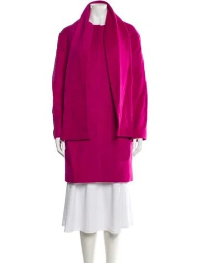 Pre-owned Hobbs London Wool Coat In Pink