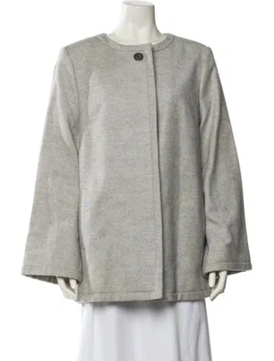 Pre-owned Hobbs London Wool Jacket In Gray