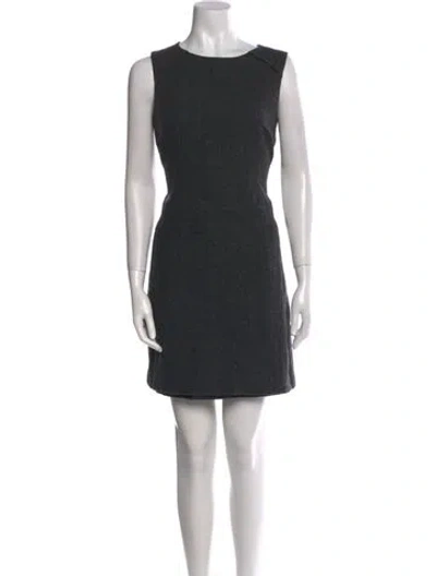 Pre-owned Hobbs London Wool Mini Dress In Gray