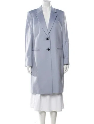 Pre-owned Hobbs London Wool Peacoat In Blue