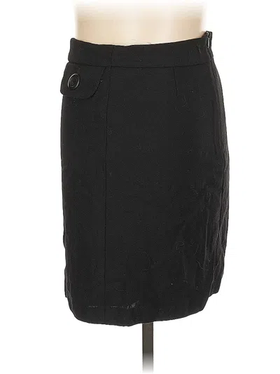 Pre-owned Hobbs London Wool Skirt In Black