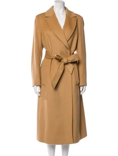 Pre-owned Hobbs London Wool Trench Coat In Brown