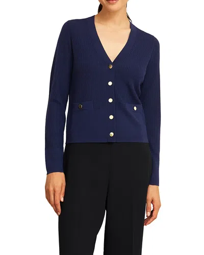 Hobbs London Yasmin Cardigan In Blue