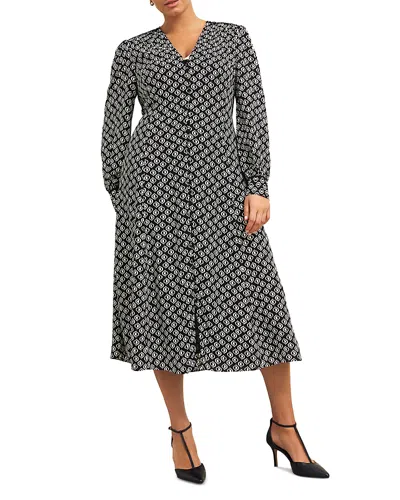 Hobbs London Zadie Dress In Black Cream