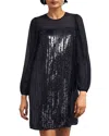 Hobbs London Zariah Sequin Dress In Hobbs Black