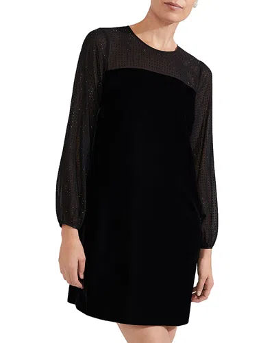 Hobbs London Zariah Velvet Dress In Black