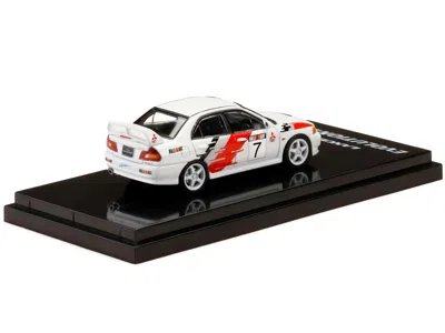 Hobby Japan Mitsubishi Lancer Gsr Evolution Iv Rhd (right Hand Drive) #7 Scortia White "groupe A Rally Graphics"