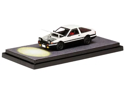 Hobby Japan Toyota Sprinter Trueno (ae86) Rhd (right Hand Drive) White And Black "engine Mounted Model Vs Wataru