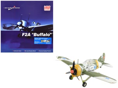 Hobby Master Brewster F2a Model 239 "buffalo" Aircraft "bw364 Lelv 24 Flown By Rant Officer Ilmari Juutilainen" ( In Green