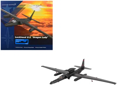 Hobby Master Lockheed U-2s Dragon Lady Aircraft "80-1083 99th Ers 9th Rw Raf Fairford" (2021) United States Air F In Gray