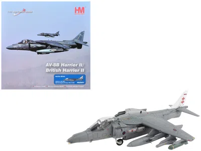 Hobby Master Mcdonnell Douglas Av-8b/british Harrier Ii Gr.9a Aircraft "41 (r) Squadron Raf Coningsby Air Base" ( In Gray