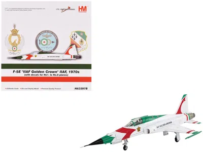 Hobby Master Northrop F-5e Tiger Ii Aircraft "#1-8 3-7099 Iiaf Golden Crown" Imperial Iranian Air Force "air Powe In White