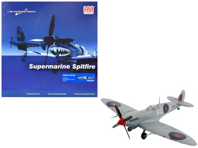Hobby Master Supermarine Spitfire Mk Ixc "ma466 Bq-s No. 451 Squadron Corsica" 1944 Raaf "air Power Series" 1/48 In Gray
