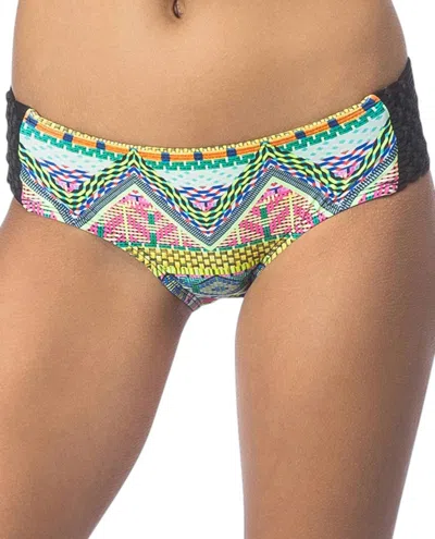 Hobie Macrame Hipster Bikini Bottom In Desert Daze In Multi