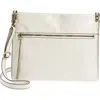 Hobo Approach Leather Crossbody In Latte
