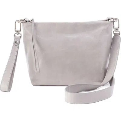 Hobo Ashe Leather Crossbody Bag In Light Grey