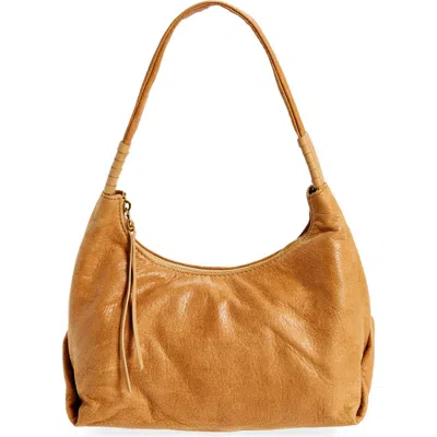Hobo Astrid Leather Shoulder Bag In Brown