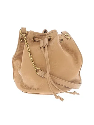 Pre-owned Hobo Bag Leather Bucket Bag In Tan