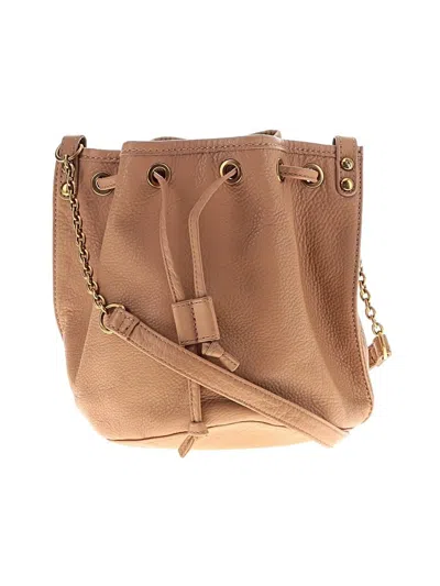 Pre-owned Hobo Bag Leather Bucket Bag In Tan