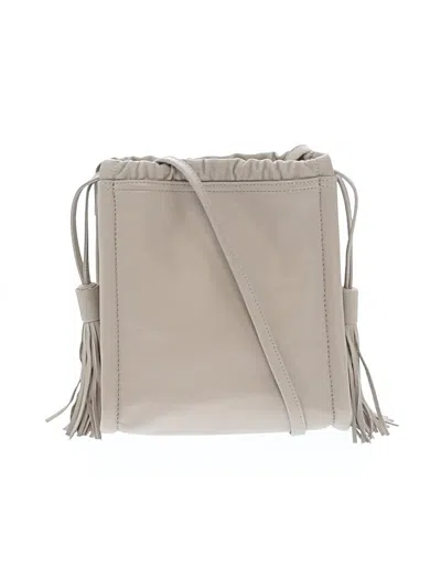 Pre-owned Hobo Bag Leather Crossbody Bag In Gray