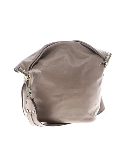 Pre-owned Hobo Bag Leather Crossbody Bag In Gray