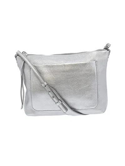 Pre-owned Hobo Bag Leather Crossbody Bag In Silver