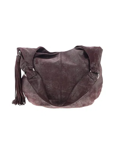 Pre-owned Hobo Bag Leather  Bag In Burgundy