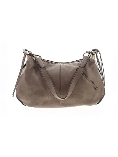 Pre-owned Hobo Bag Leather  Bag In Gray