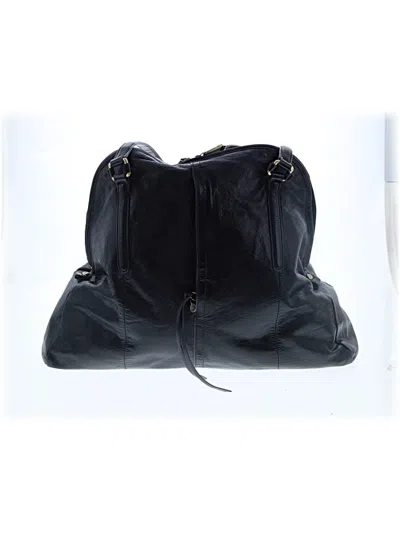 Pre-owned Hobo Bag Leather Shoulder Bag In Black