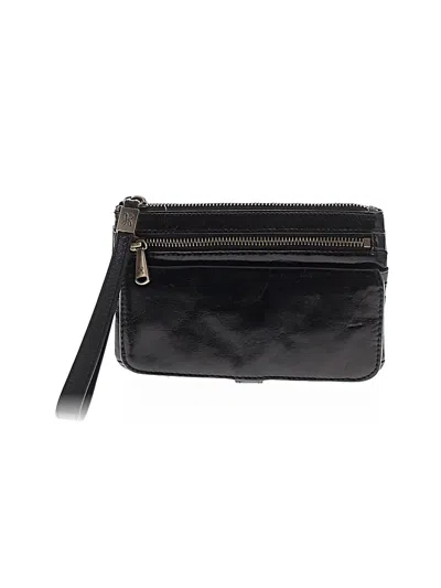 Pre-owned Hobo Bag Leather Wristlet In Black