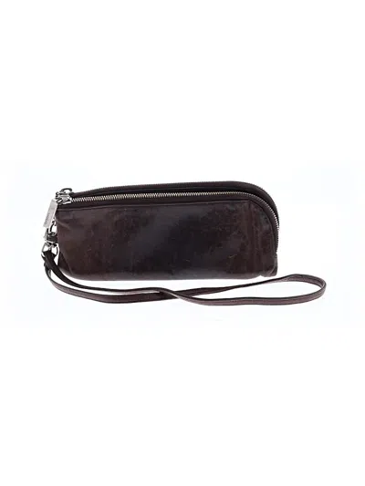 Pre-owned Hobo Bag Leather Wristlet In Brown