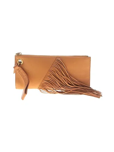 Pre-owned Hobo Bag Wristlet In Tan