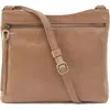 Hobo Cambel Leather Crossbody Bag In Cashmere