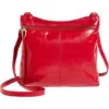 Hobo Cambel Leather Crossbody Bag In Claret