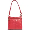Hobo Cambel Leather Crossbody Bag In Red