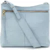 Hobo Cambel Leather Crossbody Bag In Sky