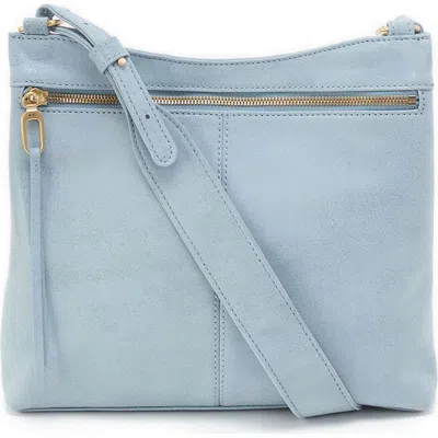 Hobo Cambel Leather Crossbody Bag In Sky