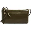 Hobo Cara Leather Crossbody Bag In Green