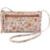 Hobo Cara Leather Crossbody Bag In Sepia Bloom