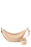 Hobo Carmen Leather Sling Bag In Linen