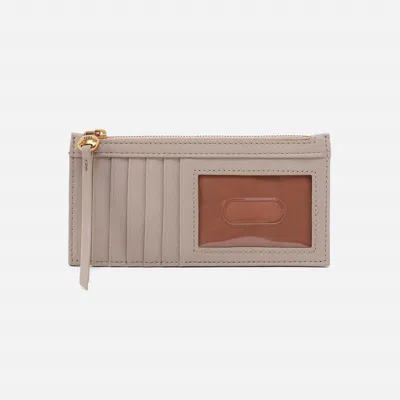 Hobo Carte Card Case In Taupe In Grey